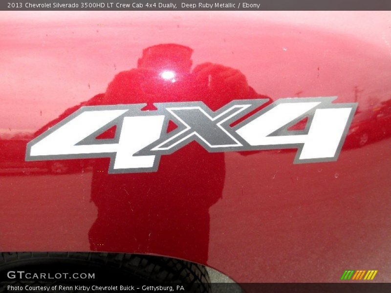 Deep Ruby Metallic / Ebony 2013 Chevrolet Silverado 3500HD LT Crew Cab 4x4 Dually