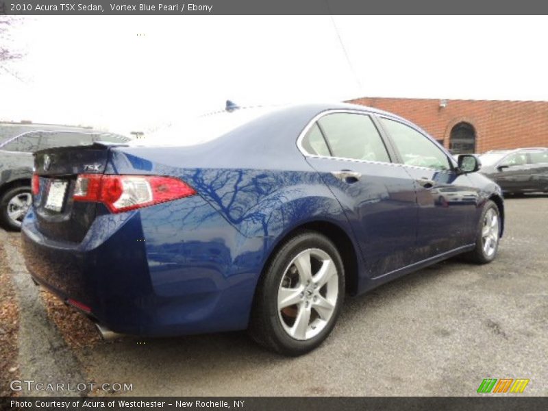 Vortex Blue Pearl / Ebony 2010 Acura TSX Sedan
