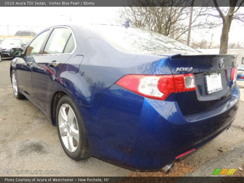Vortex Blue Pearl / Ebony 2010 Acura TSX Sedan