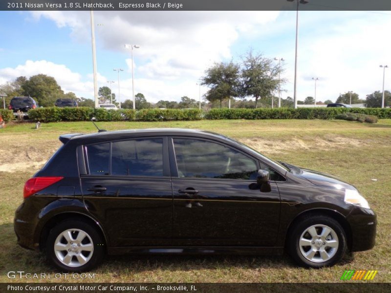 Espresso Black / Beige 2011 Nissan Versa 1.8 SL Hatchback