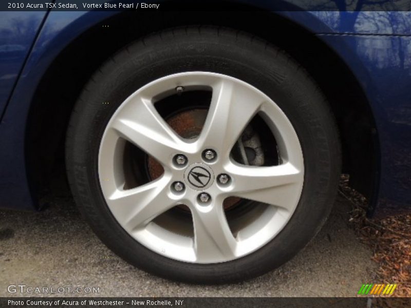 Vortex Blue Pearl / Ebony 2010 Acura TSX Sedan