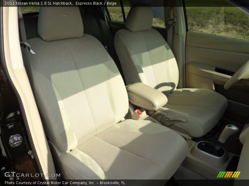 Espresso Black / Beige 2011 Nissan Versa 1.8 SL Hatchback