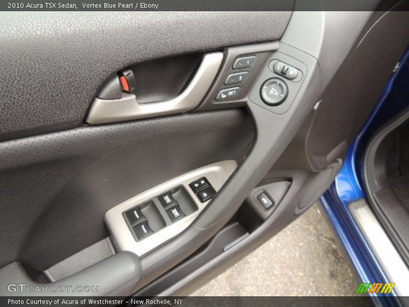 Vortex Blue Pearl / Ebony 2010 Acura TSX Sedan