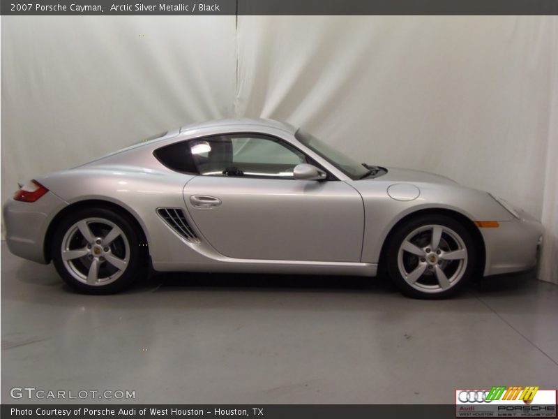 Arctic Silver Metallic / Black 2007 Porsche Cayman