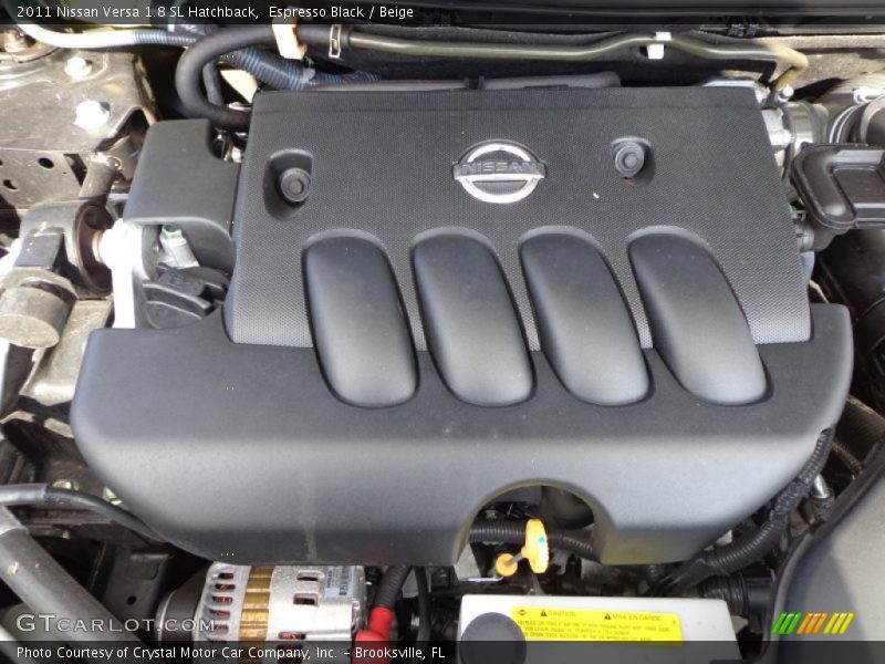 Espresso Black / Beige 2011 Nissan Versa 1.8 SL Hatchback