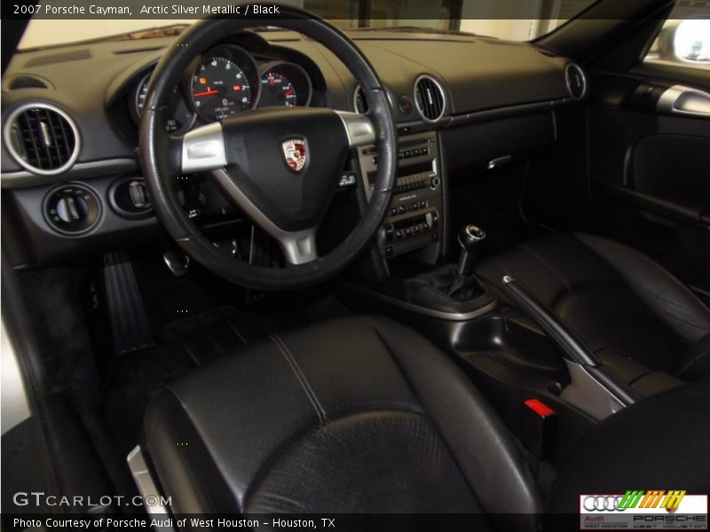 Arctic Silver Metallic / Black 2007 Porsche Cayman