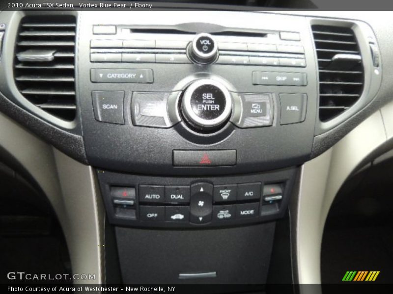 Vortex Blue Pearl / Ebony 2010 Acura TSX Sedan