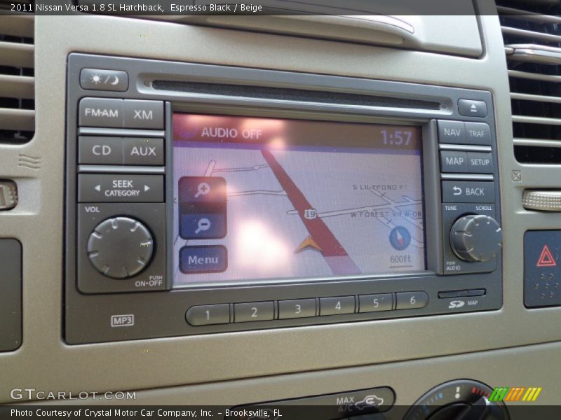 Espresso Black / Beige 2011 Nissan Versa 1.8 SL Hatchback