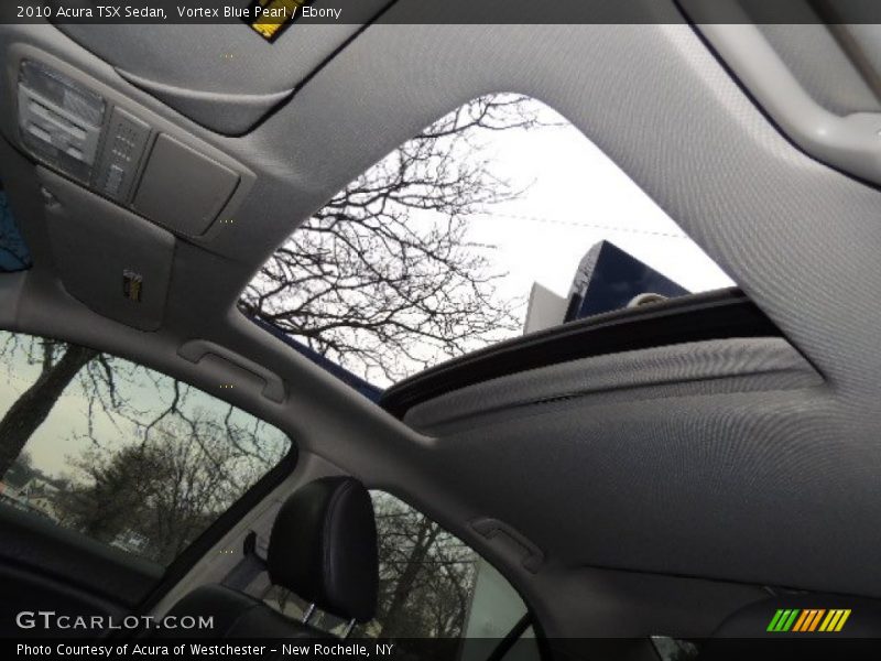 Vortex Blue Pearl / Ebony 2010 Acura TSX Sedan