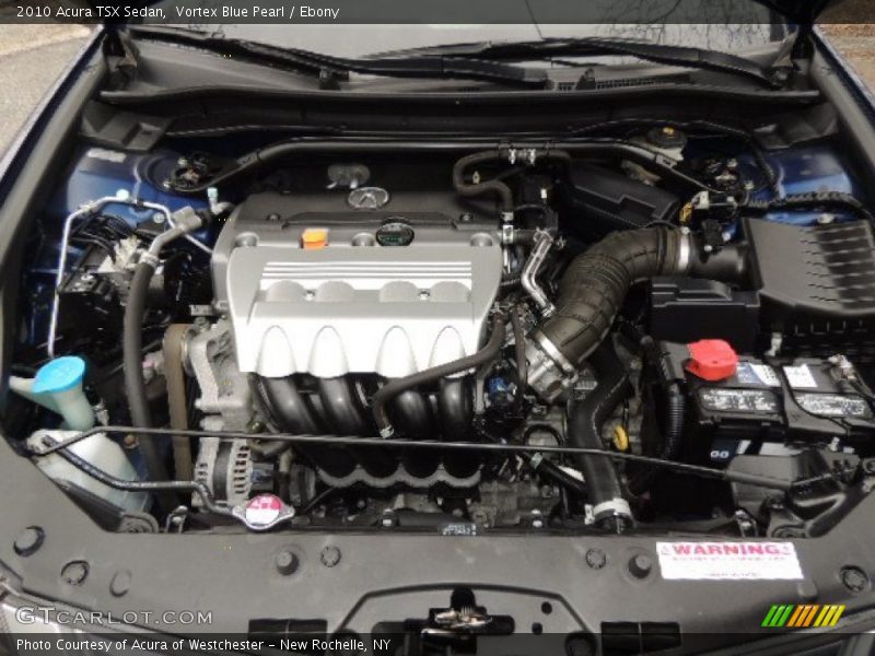 Vortex Blue Pearl / Ebony 2010 Acura TSX Sedan