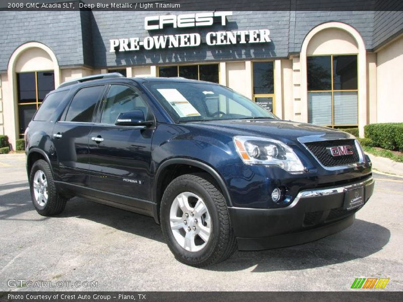 Deep Blue Metallic / Light Titanium 2008 GMC Acadia SLT