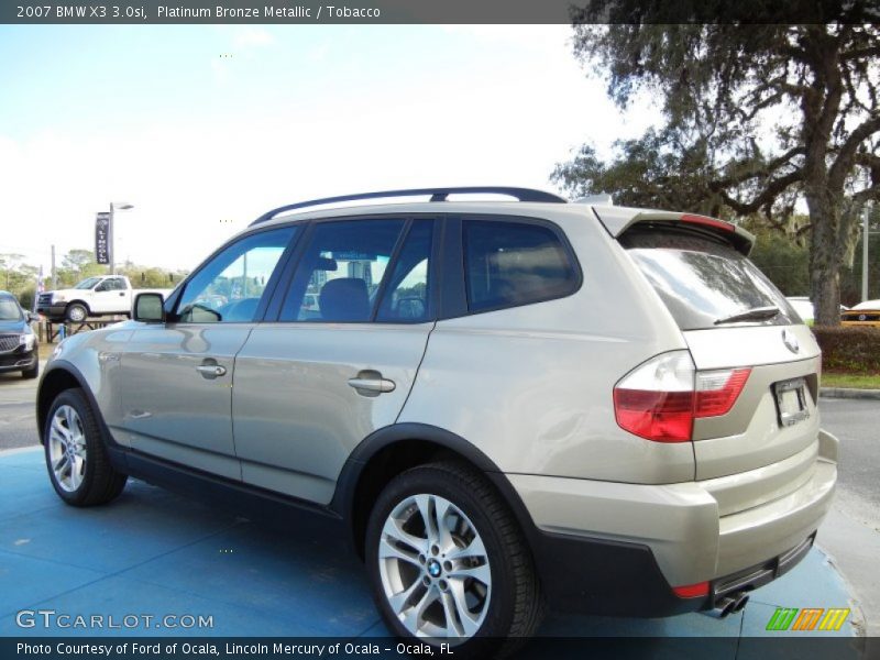 Platinum Bronze Metallic / Tobacco 2007 BMW X3 3.0si
