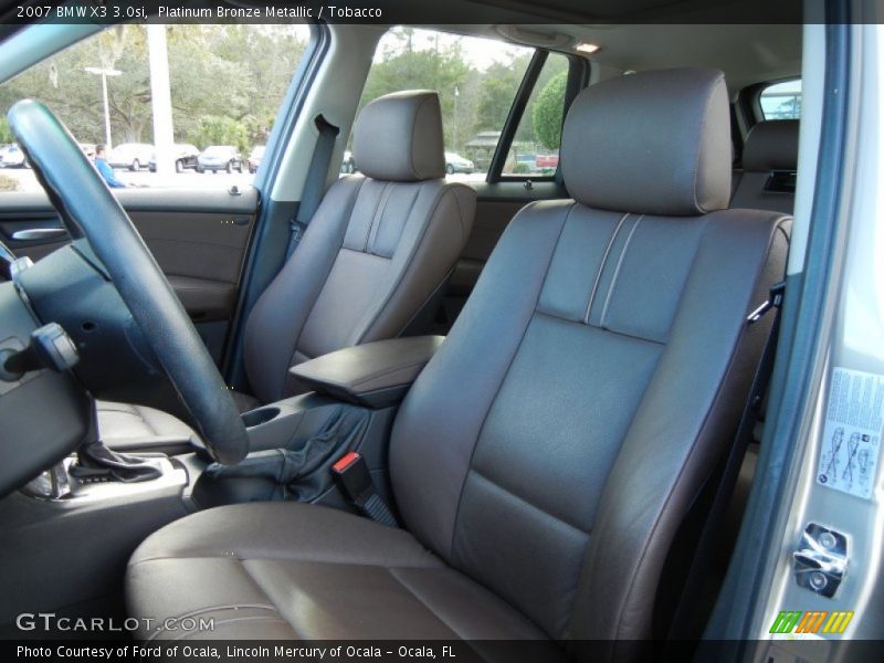 Front Seat of 2007 X3 3.0si