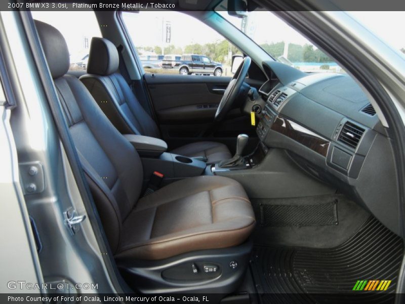 Platinum Bronze Metallic / Tobacco 2007 BMW X3 3.0si