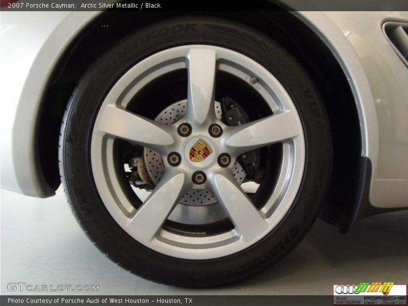 Arctic Silver Metallic / Black 2007 Porsche Cayman