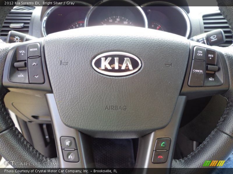 Bright Silver / Gray 2012 Kia Sorento EX