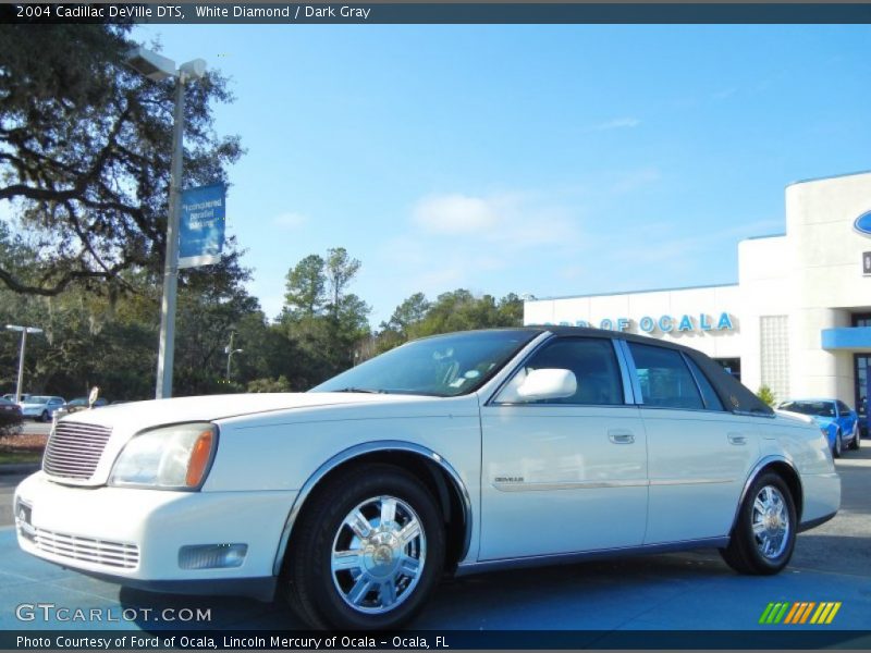 White Diamond / Dark Gray 2004 Cadillac DeVille DTS