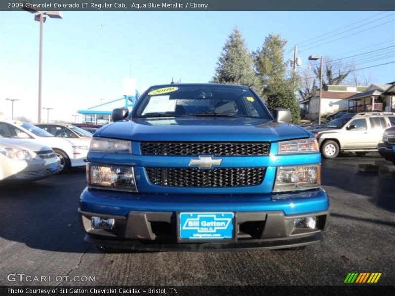 Aqua Blue Metallic / Ebony 2009 Chevrolet Colorado LT Regular Cab