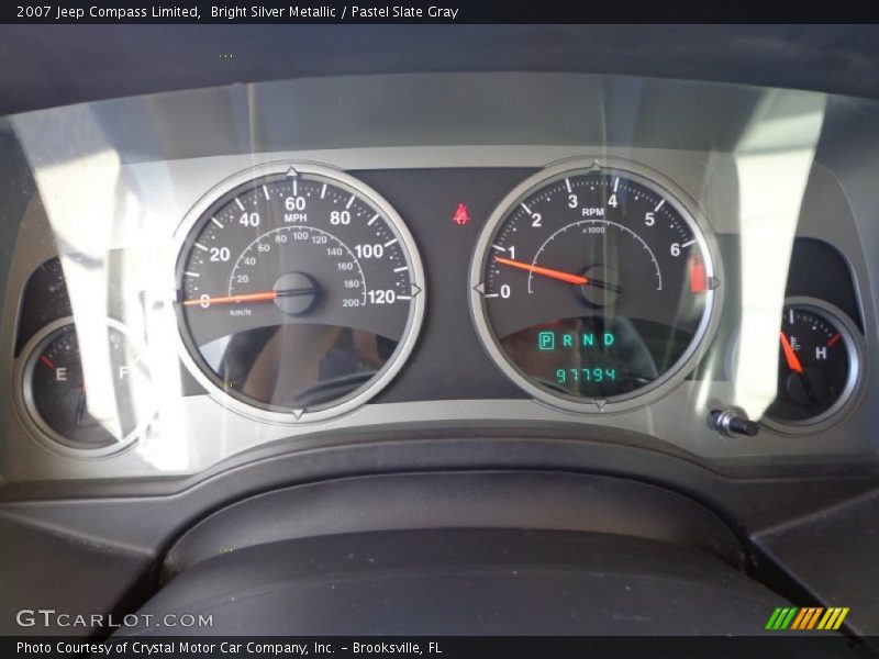Bright Silver Metallic / Pastel Slate Gray 2007 Jeep Compass Limited