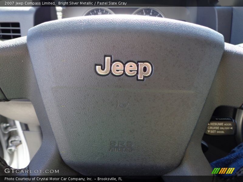 Bright Silver Metallic / Pastel Slate Gray 2007 Jeep Compass Limited
