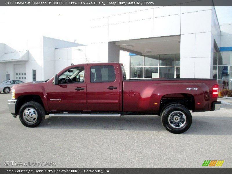 Deep Ruby Metallic / Ebony 2013 Chevrolet Silverado 3500HD LT Crew Cab 4x4 Dually