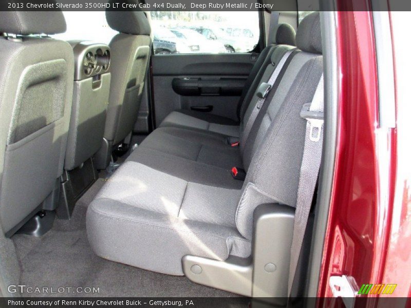 Rear Seat of 2013 Silverado 3500HD LT Crew Cab 4x4 Dually