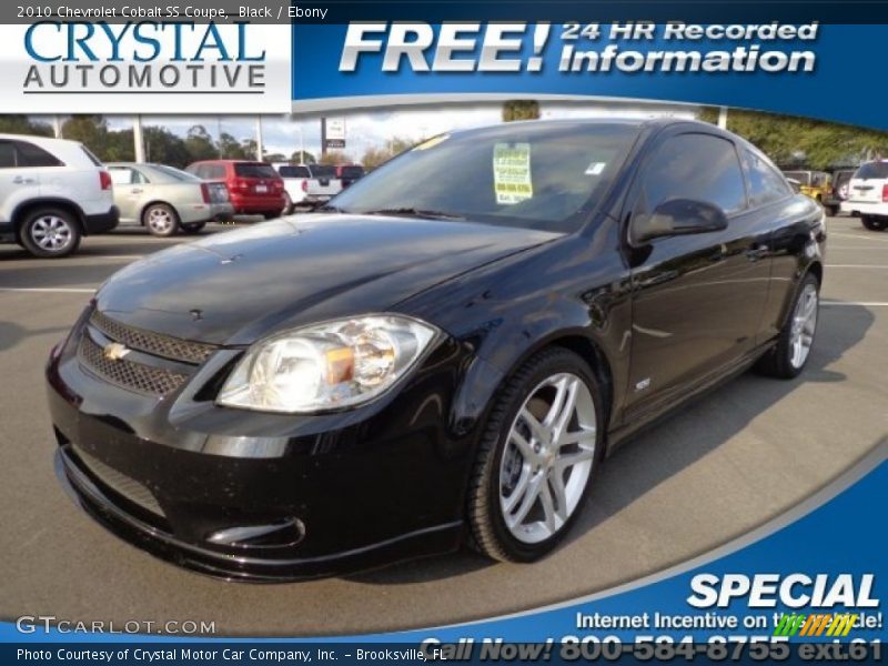 Black / Ebony 2010 Chevrolet Cobalt SS Coupe