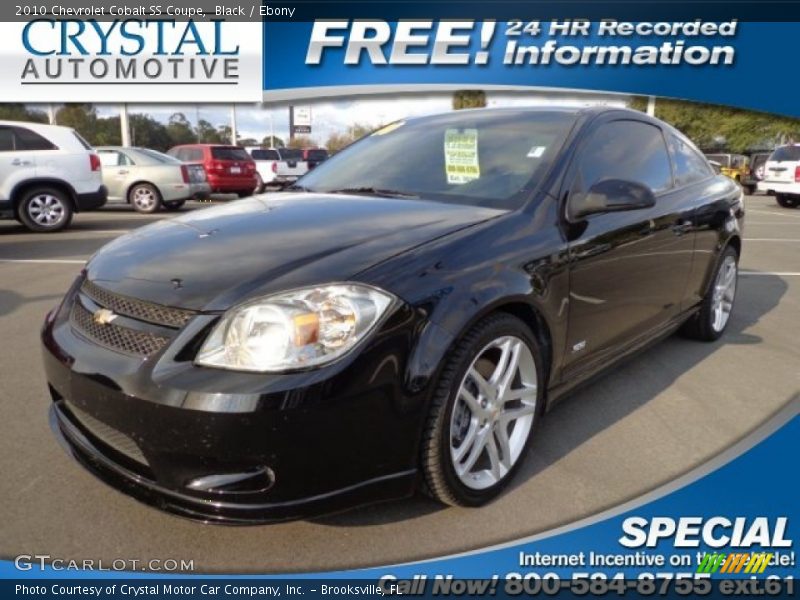 Black / Ebony 2010 Chevrolet Cobalt SS Coupe