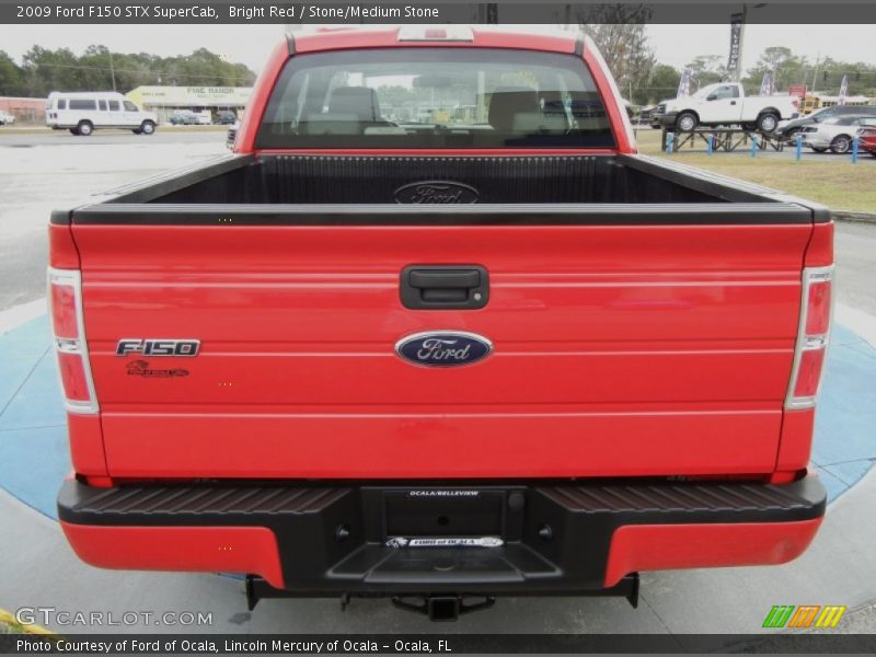 Bright Red / Stone/Medium Stone 2009 Ford F150 STX SuperCab