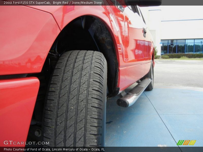 Bright Red / Stone/Medium Stone 2009 Ford F150 STX SuperCab
