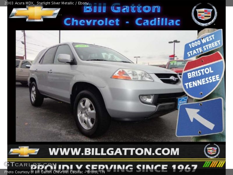 Starlight Silver Metallic / Ebony 2003 Acura MDX