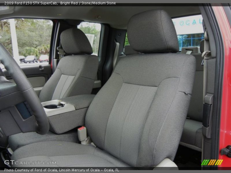 Bright Red / Stone/Medium Stone 2009 Ford F150 STX SuperCab