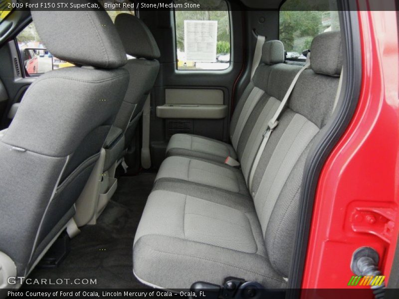 Bright Red / Stone/Medium Stone 2009 Ford F150 STX SuperCab