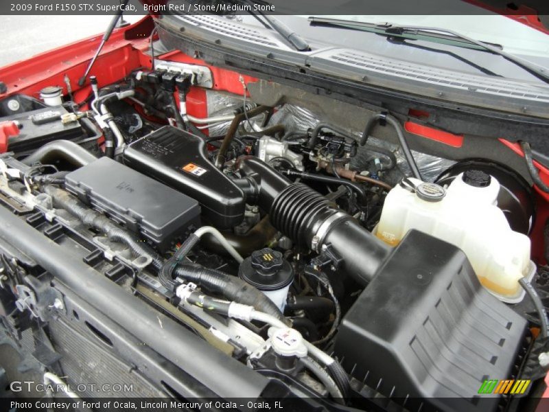 Bright Red / Stone/Medium Stone 2009 Ford F150 STX SuperCab