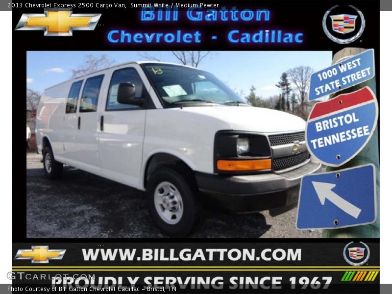 Summit White / Medium Pewter 2013 Chevrolet Express 2500 Cargo Van