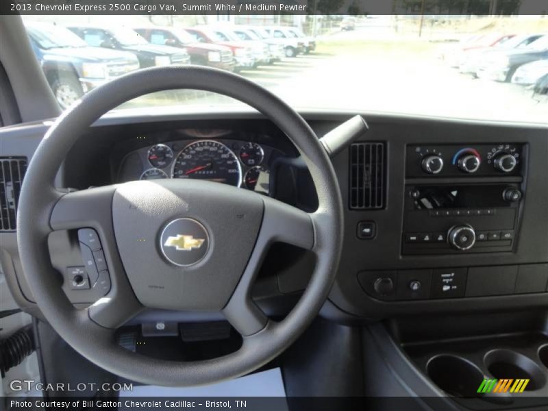 Dashboard of 2013 Express 2500 Cargo Van