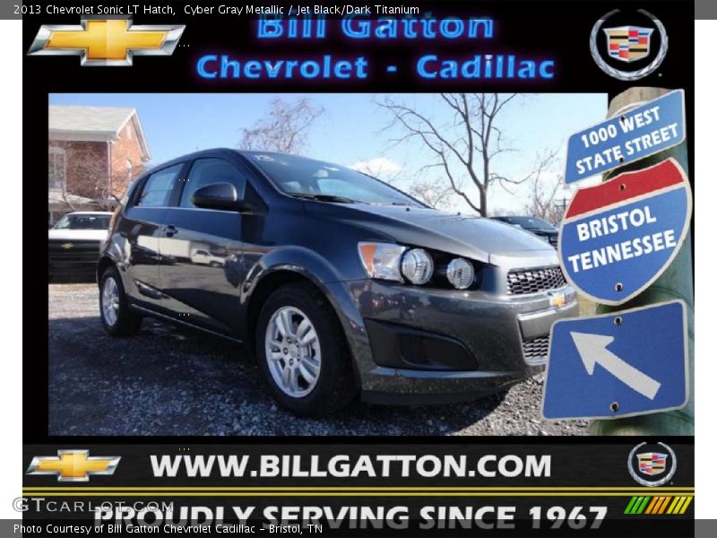 Cyber Gray Metallic / Jet Black/Dark Titanium 2013 Chevrolet Sonic LT Hatch