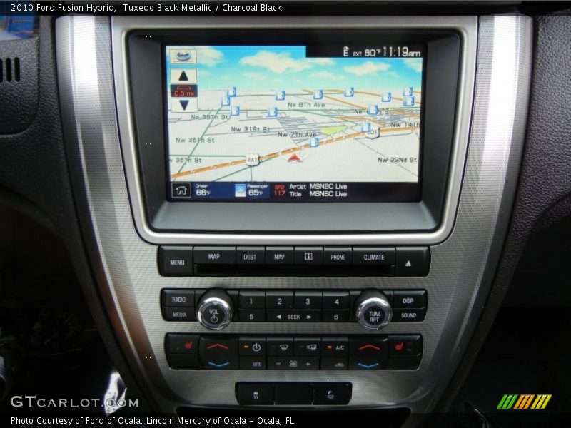 Tuxedo Black Metallic / Charcoal Black 2010 Ford Fusion Hybrid