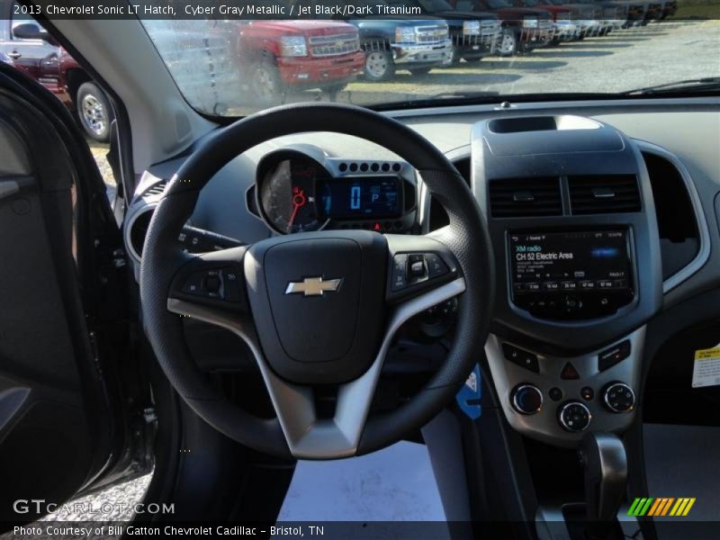 Cyber Gray Metallic / Jet Black/Dark Titanium 2013 Chevrolet Sonic LT Hatch