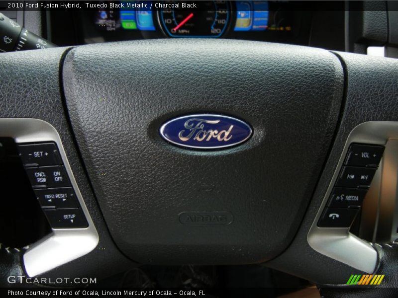 Tuxedo Black Metallic / Charcoal Black 2010 Ford Fusion Hybrid