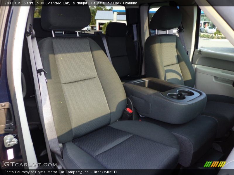 Midnight Blue Metallic / Dark Titanium 2011 GMC Sierra 1500 Extended Cab