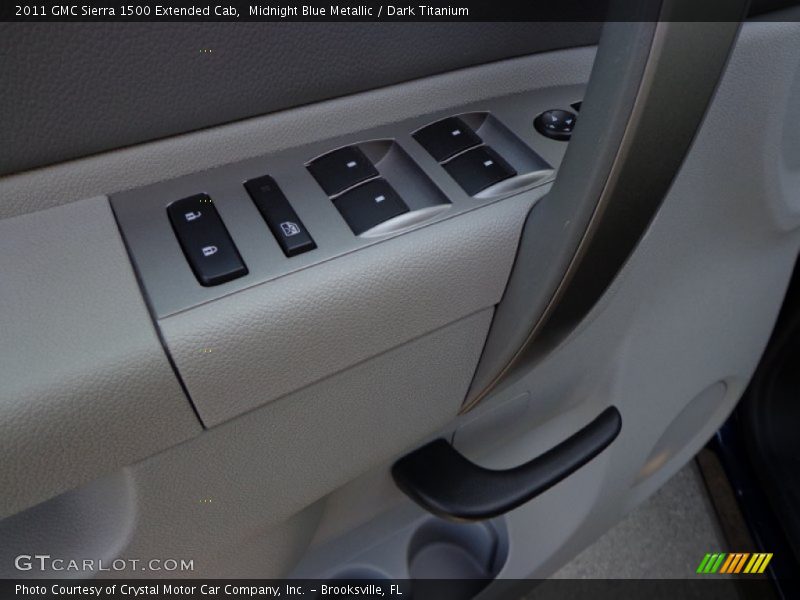 Midnight Blue Metallic / Dark Titanium 2011 GMC Sierra 1500 Extended Cab