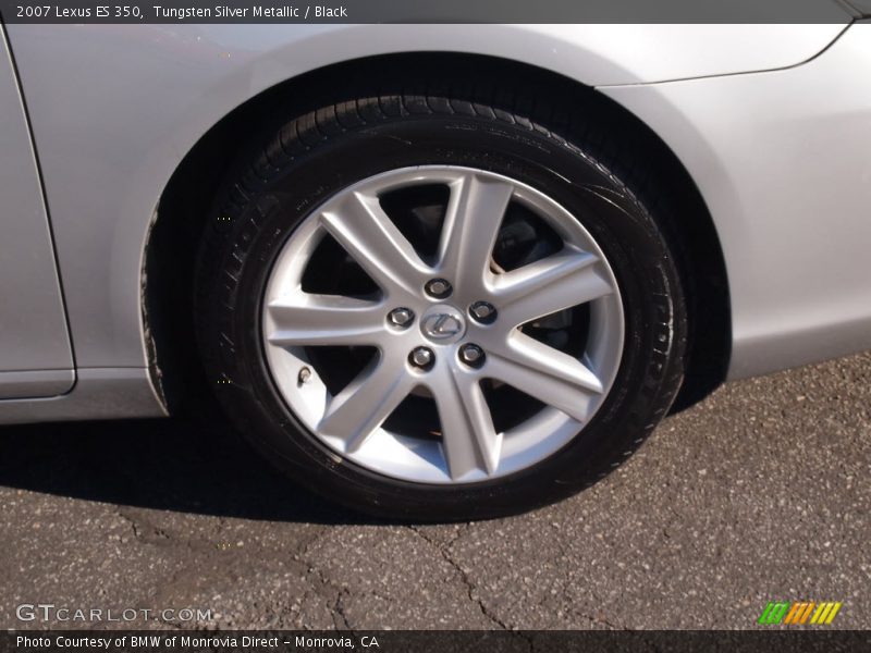 Tungsten Silver Metallic / Black 2007 Lexus ES 350