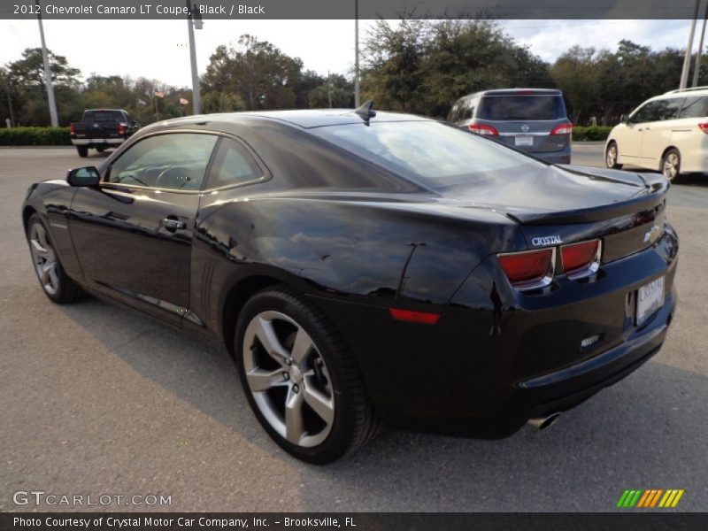 Black / Black 2012 Chevrolet Camaro LT Coupe