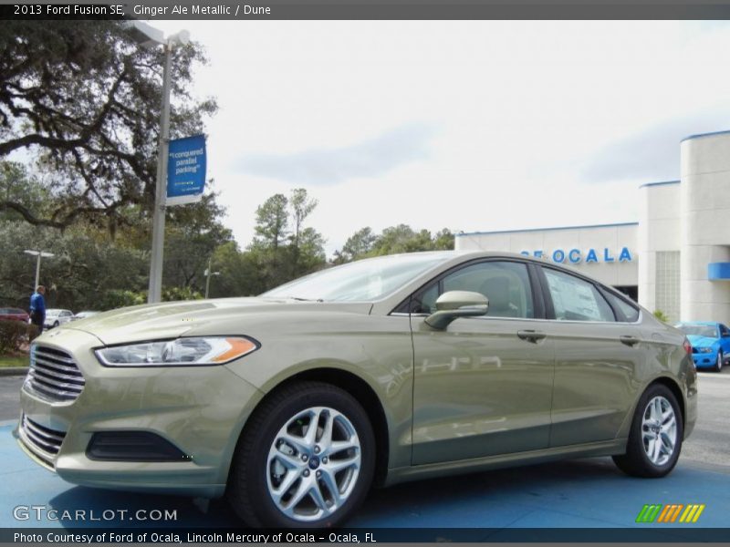 Ginger Ale Metallic / Dune 2013 Ford Fusion SE