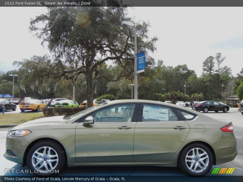 Ginger Ale Metallic / Dune 2013 Ford Fusion SE