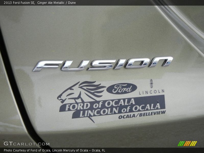 Ginger Ale Metallic / Dune 2013 Ford Fusion SE