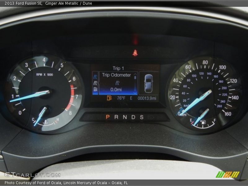 Ginger Ale Metallic / Dune 2013 Ford Fusion SE