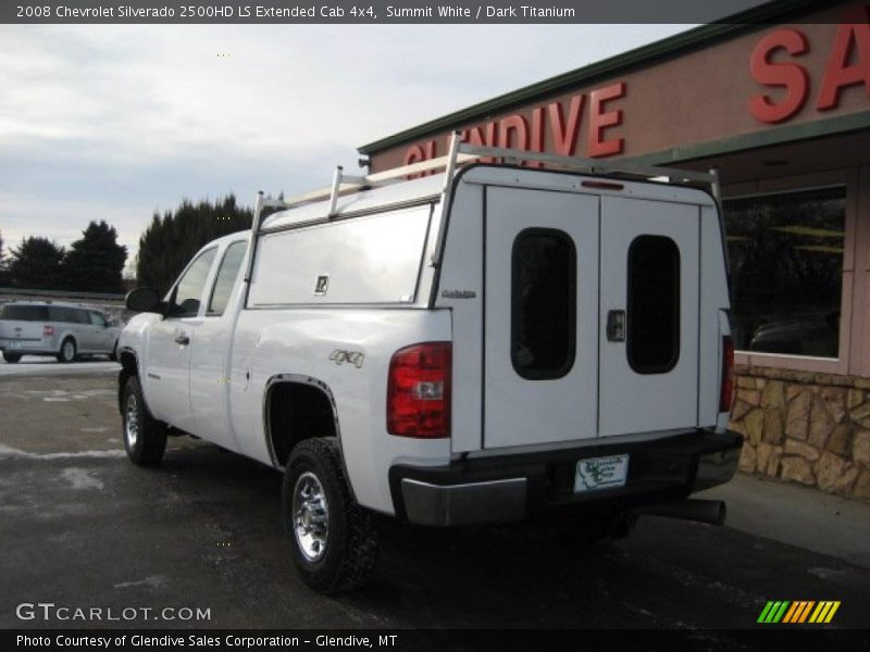 Summit White / Dark Titanium 2008 Chevrolet Silverado 2500HD LS Extended Cab 4x4