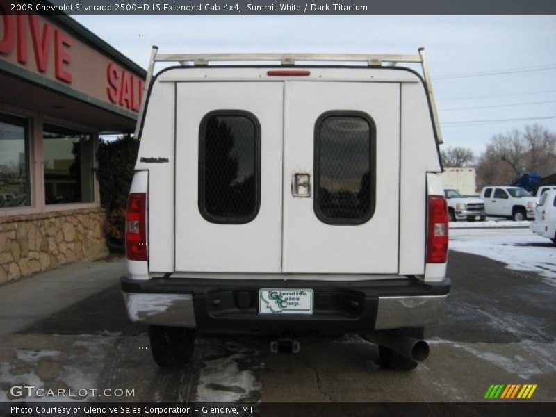 Summit White / Dark Titanium 2008 Chevrolet Silverado 2500HD LS Extended Cab 4x4
